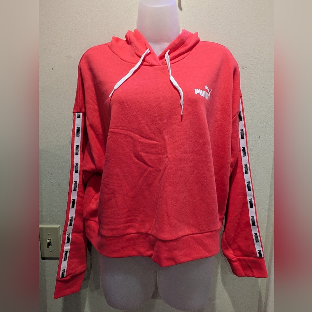 PUMA Women's Coral Hoodie with Logo Size Large
